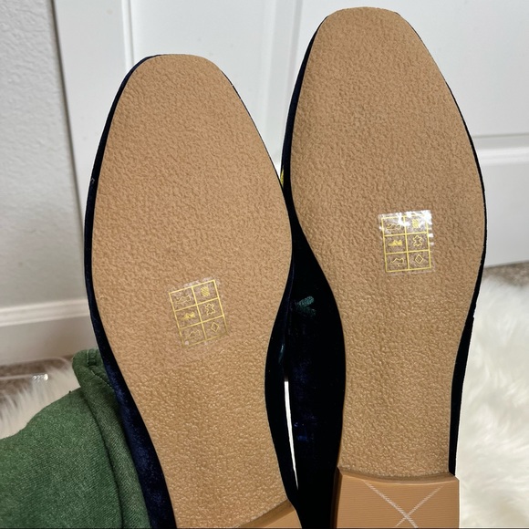 Jack Rogers Midnight Multicolor Embroidered Kennedy Velvet Loafers Size 11 - Picture 7 of 8